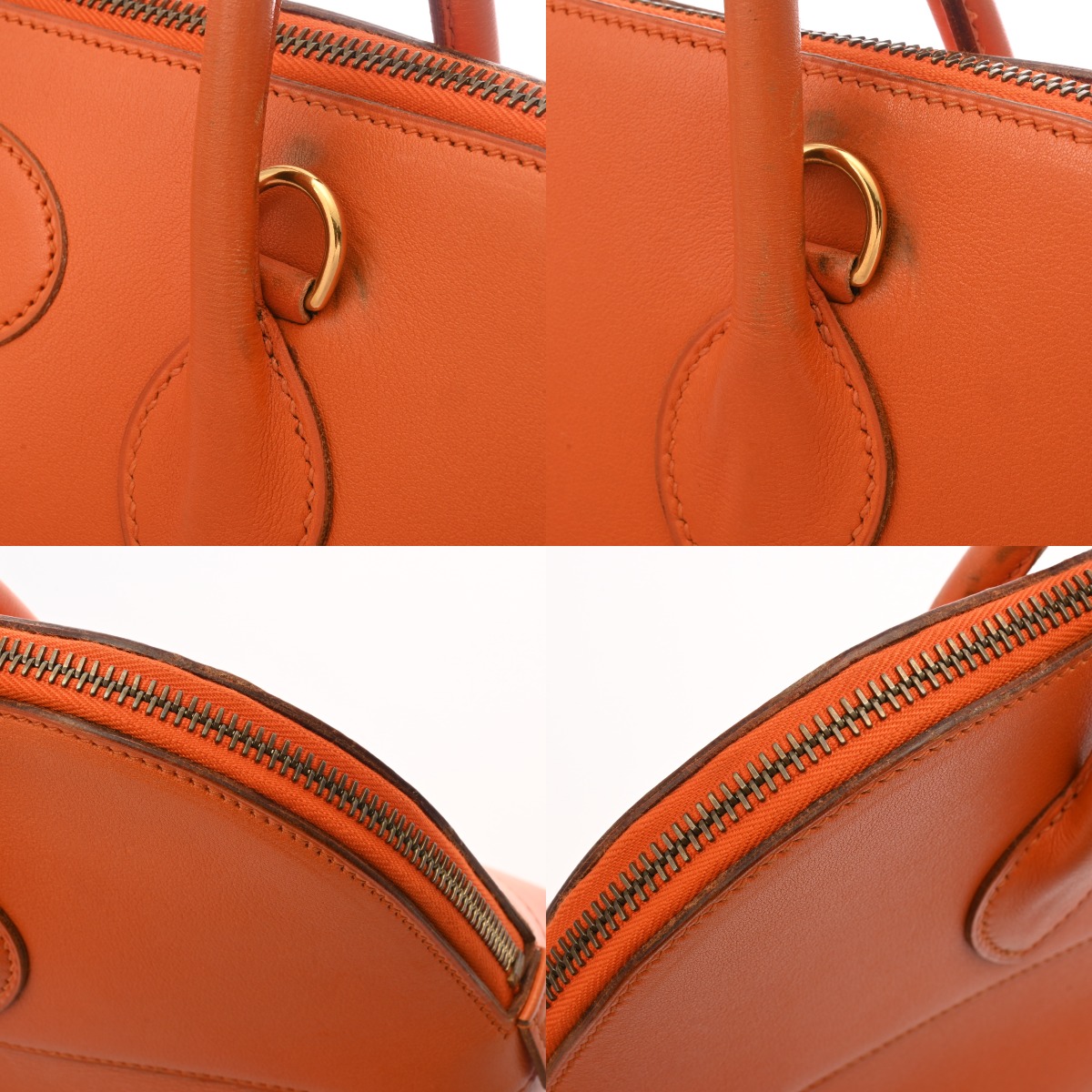 エルメス マクファーソン オレンジ ボックスカーフ レディース バッグ