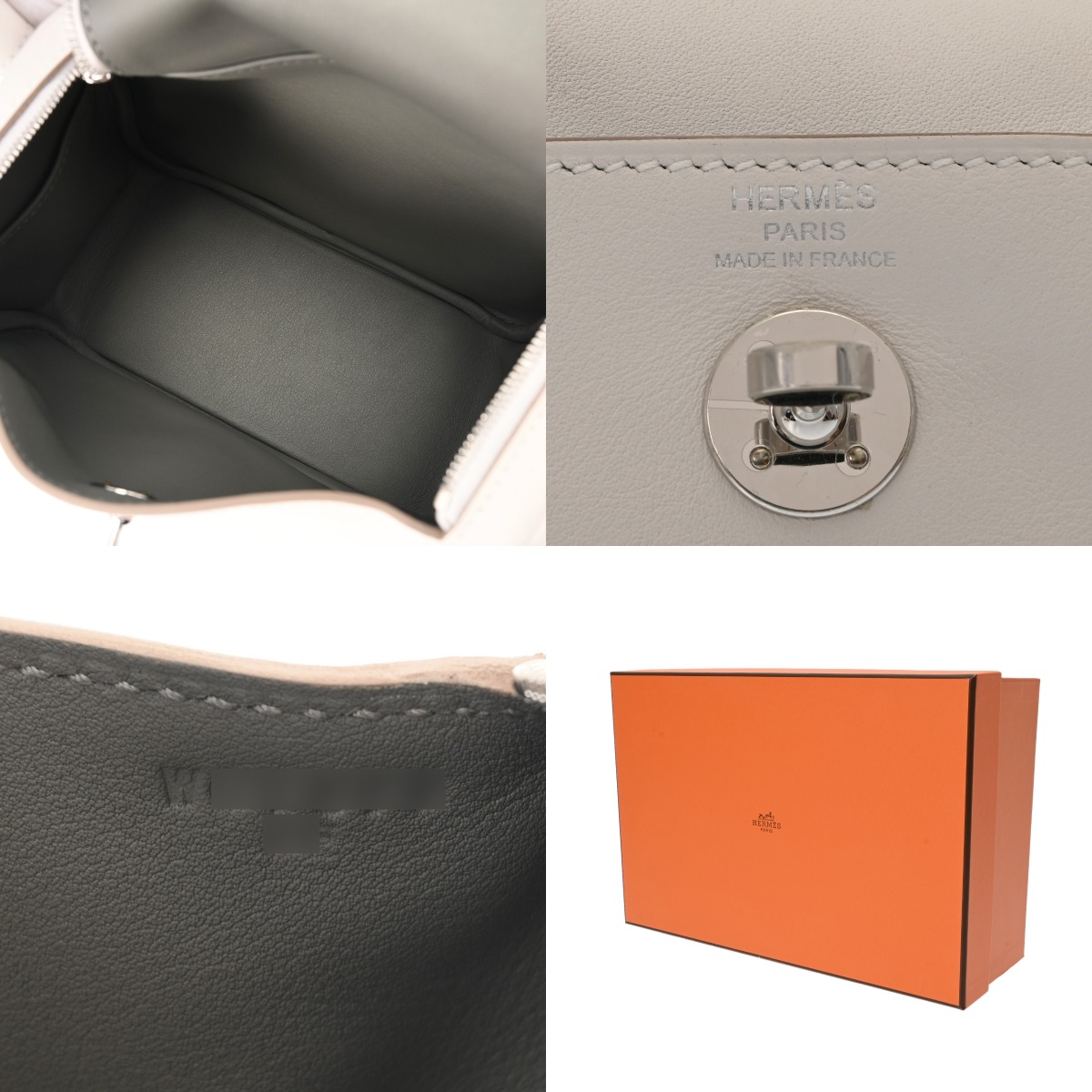 エルメス リンディ ミニ 2 ヴェルソ グリペール/グリメイヤー ヴォー