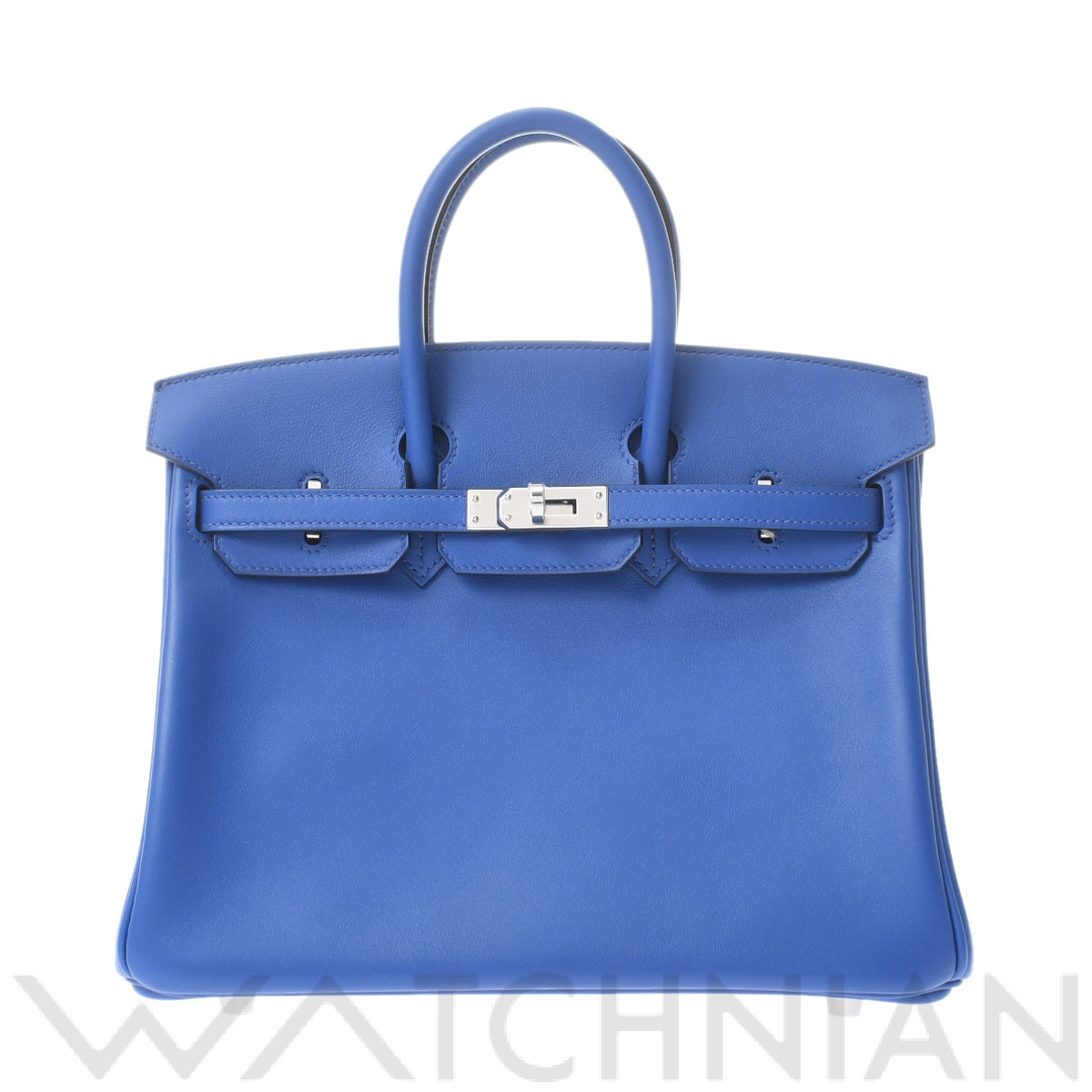 エルメス / HERMES バーキン25 ブルーロワイヤル/パラジウム金具