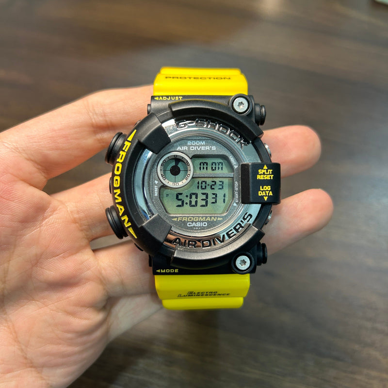 Pre-Owned] Casio G-Shock Frogman DW-8250Y-9T Rare Yellow Diver Watch