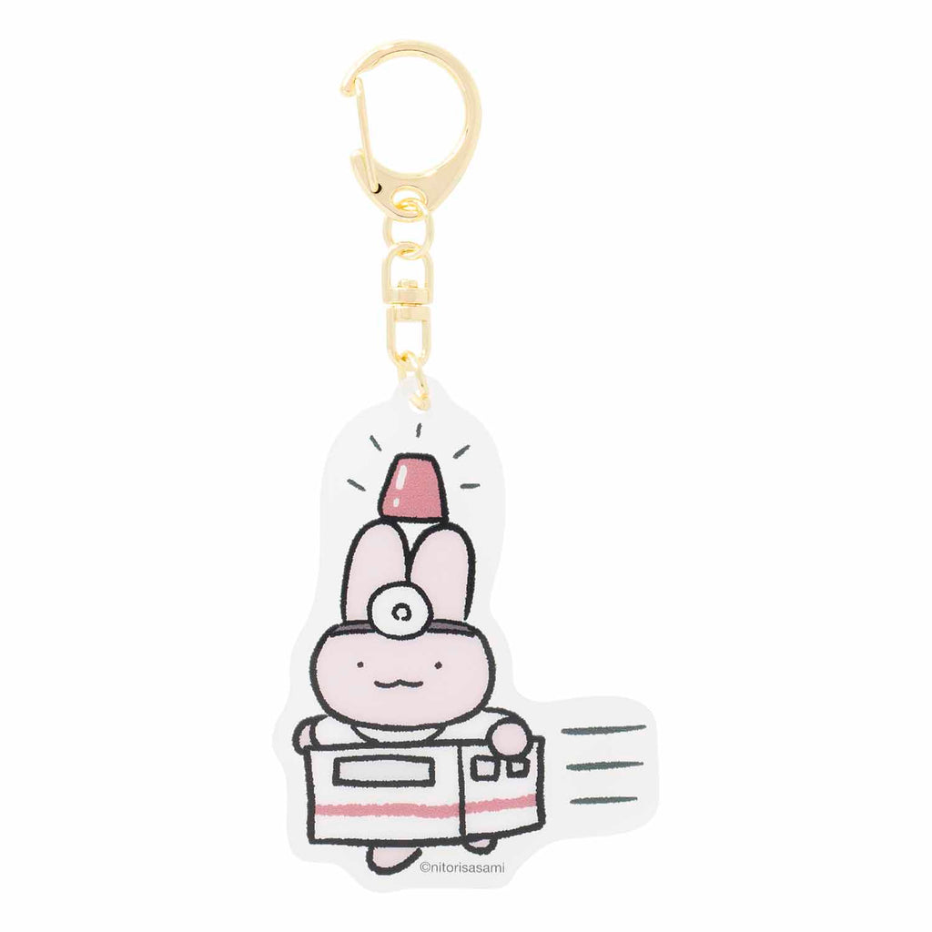 ホワイトタイガーとブラックタイガー アクリルキーホルダー（うさぎ