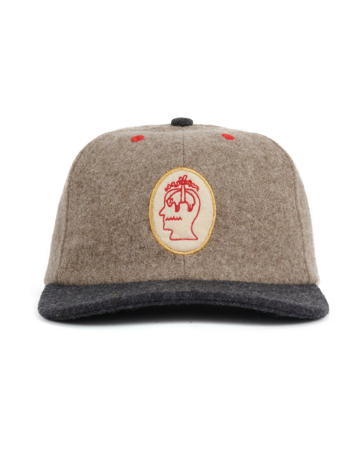 Brooks Brother California Wool Flannel Hat - Taupe/Grey – Brain Dead