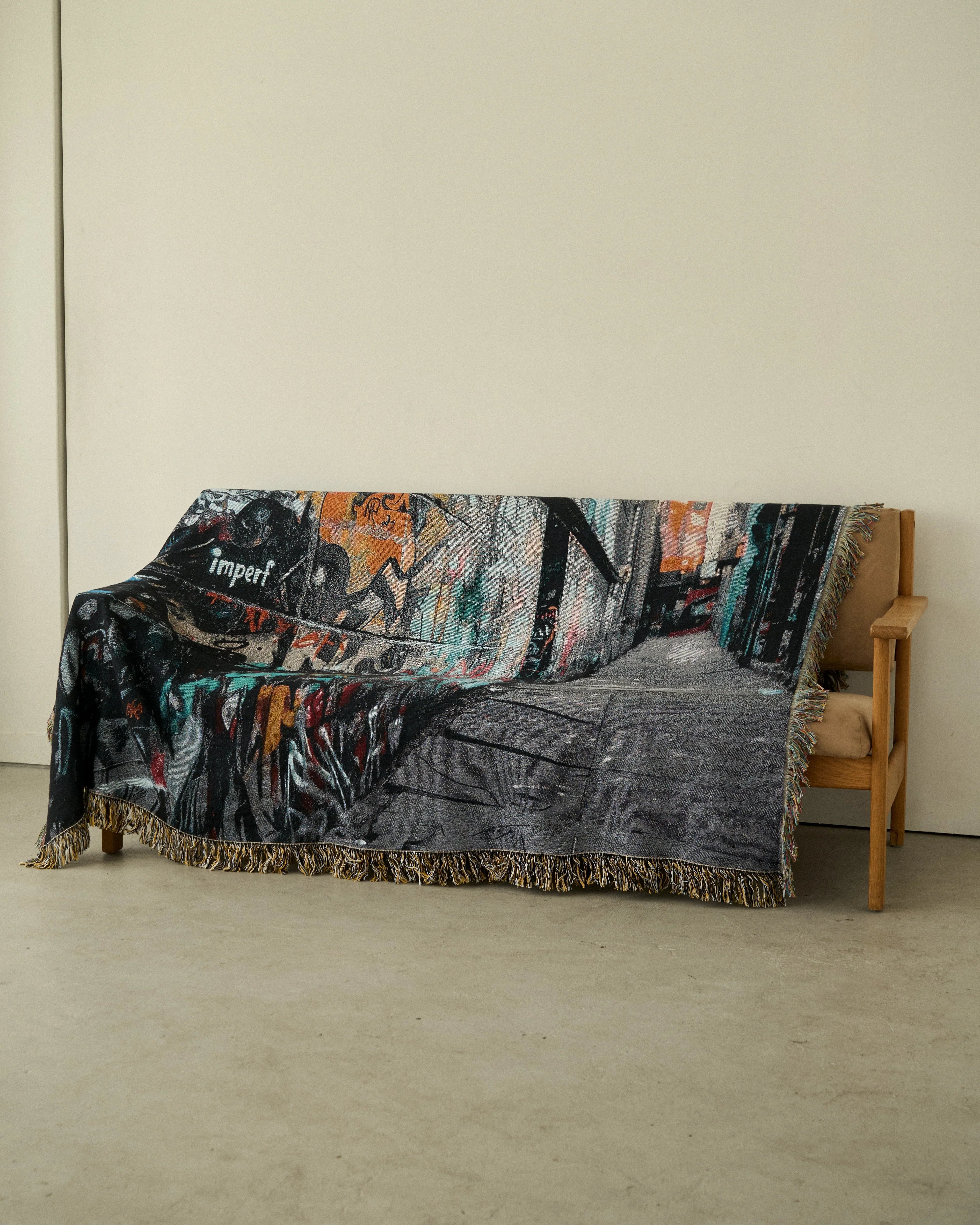 Graffiti Street Throw Blanket | iMPeRF