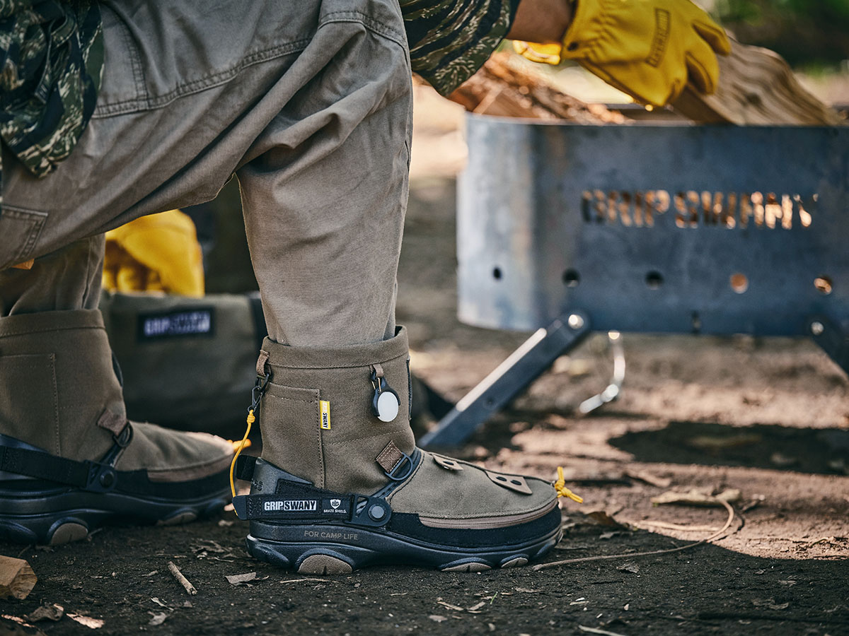 グリップスワニー×アトモス×クロックスがトリプルコラボ。冬キャンプに