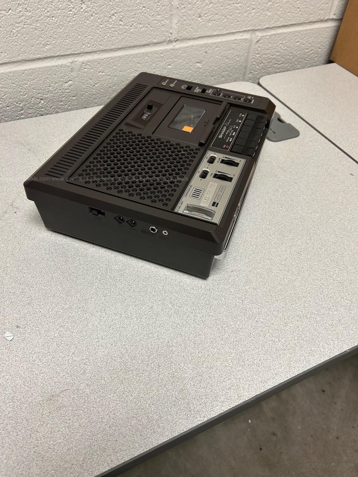 Sharp Cassette Tape Recorder | AllSurplus