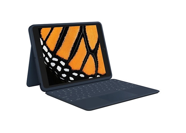 Logitech Rugged Combo 3 Touch - keyboard and folio case - with