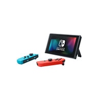 Nintendo Switch Console with Neon Blue and Neon Red JoyCon