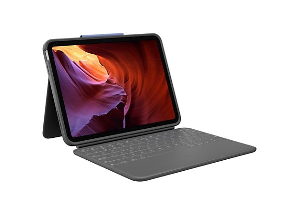 Logitech Rugged Folio Rugged Keyboard/Cover Case (Folio) for 10.9