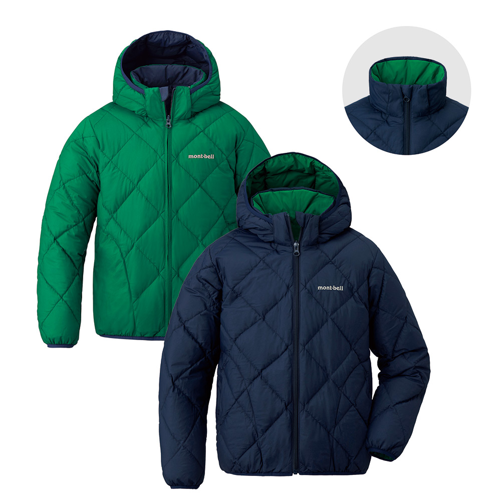 リバーシブル ダウンパーカ Kid's 140-160｜モンベル