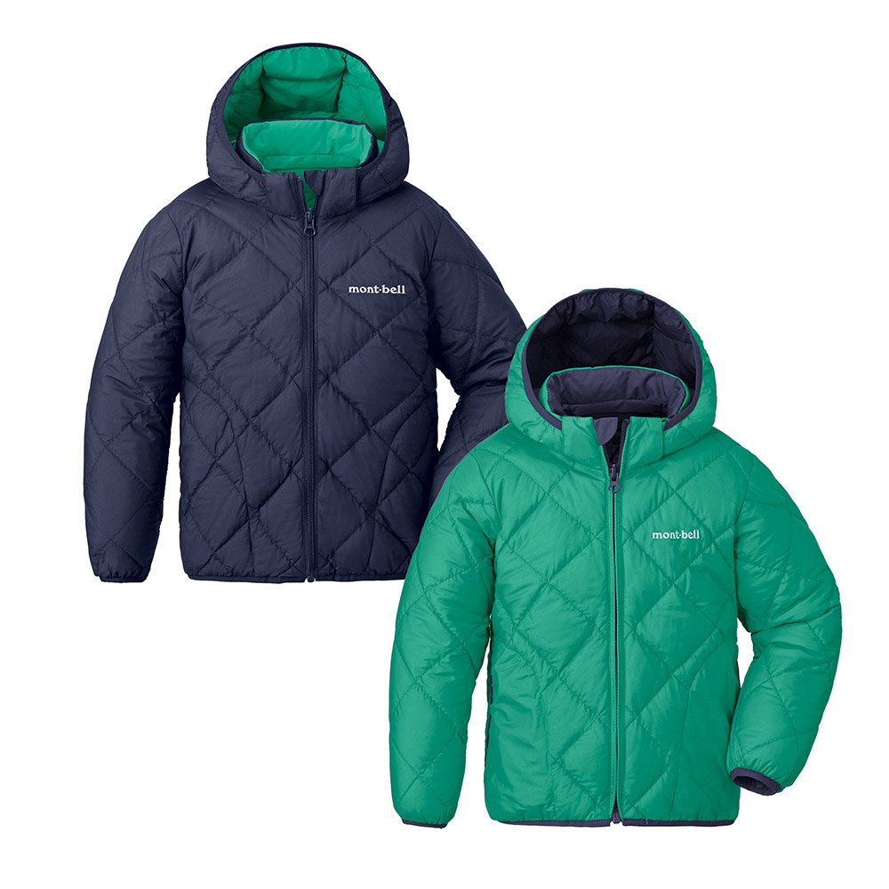 リバーシブル ダウンパーカ Kid's 100-130｜モンベル