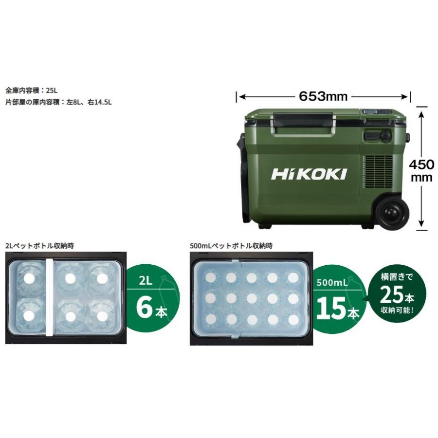 ハイコーキ 18V コードレス 冷温庫 25L UL18DBA 蓄電池×2セット 限定