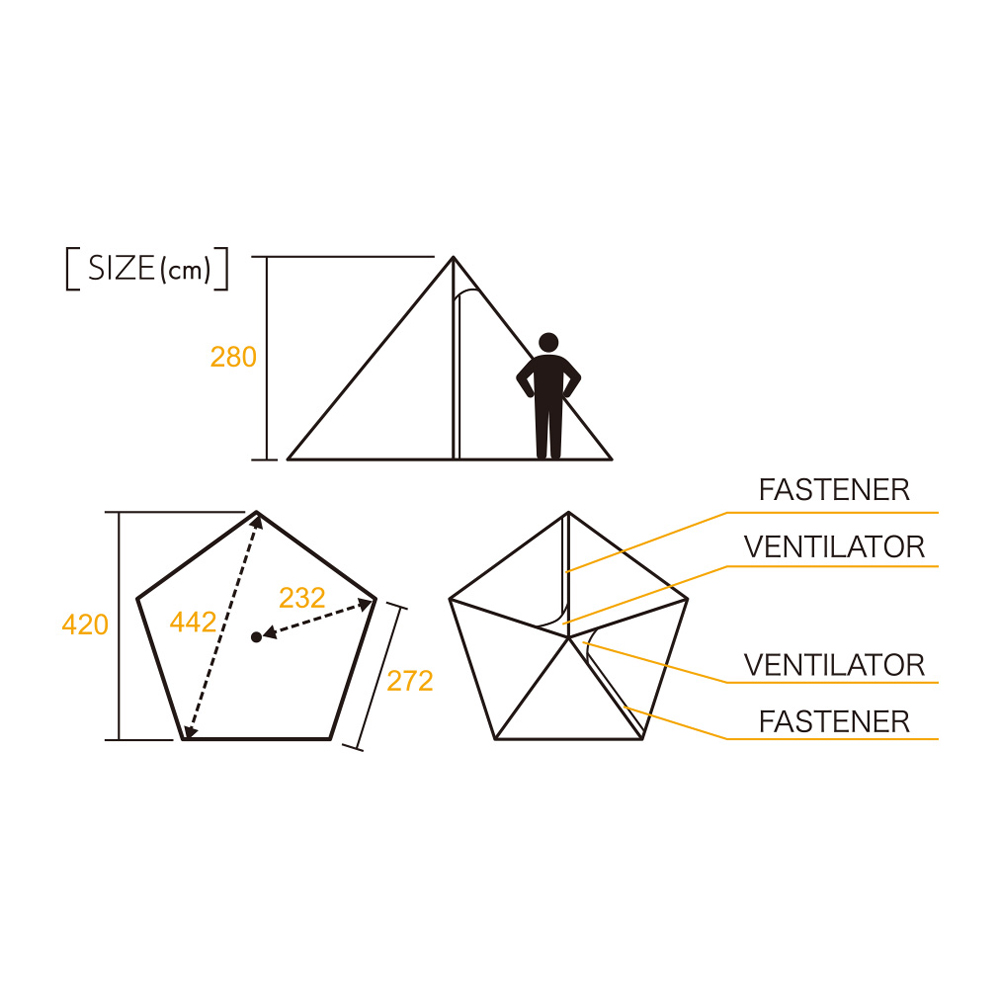 テンマクデザイン サーカス TC DX + ダックグリーン: キャンプ