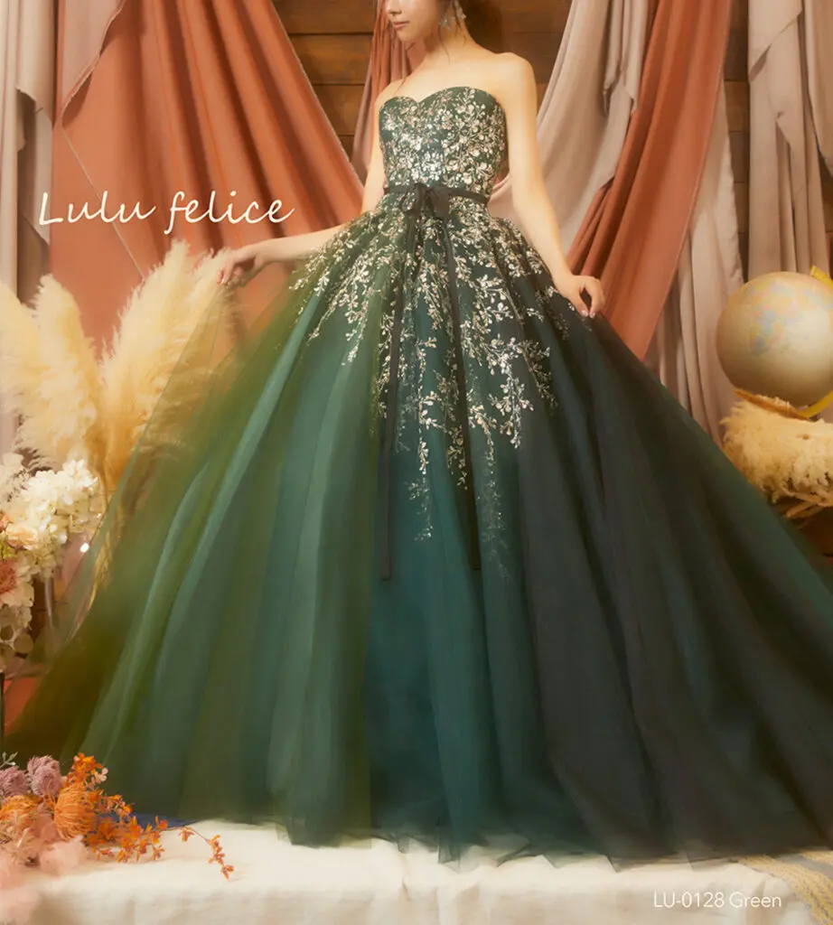 ルルフェリーチェ グリーン【LU-0128】5号～31号 - ミスサブリナ表参道