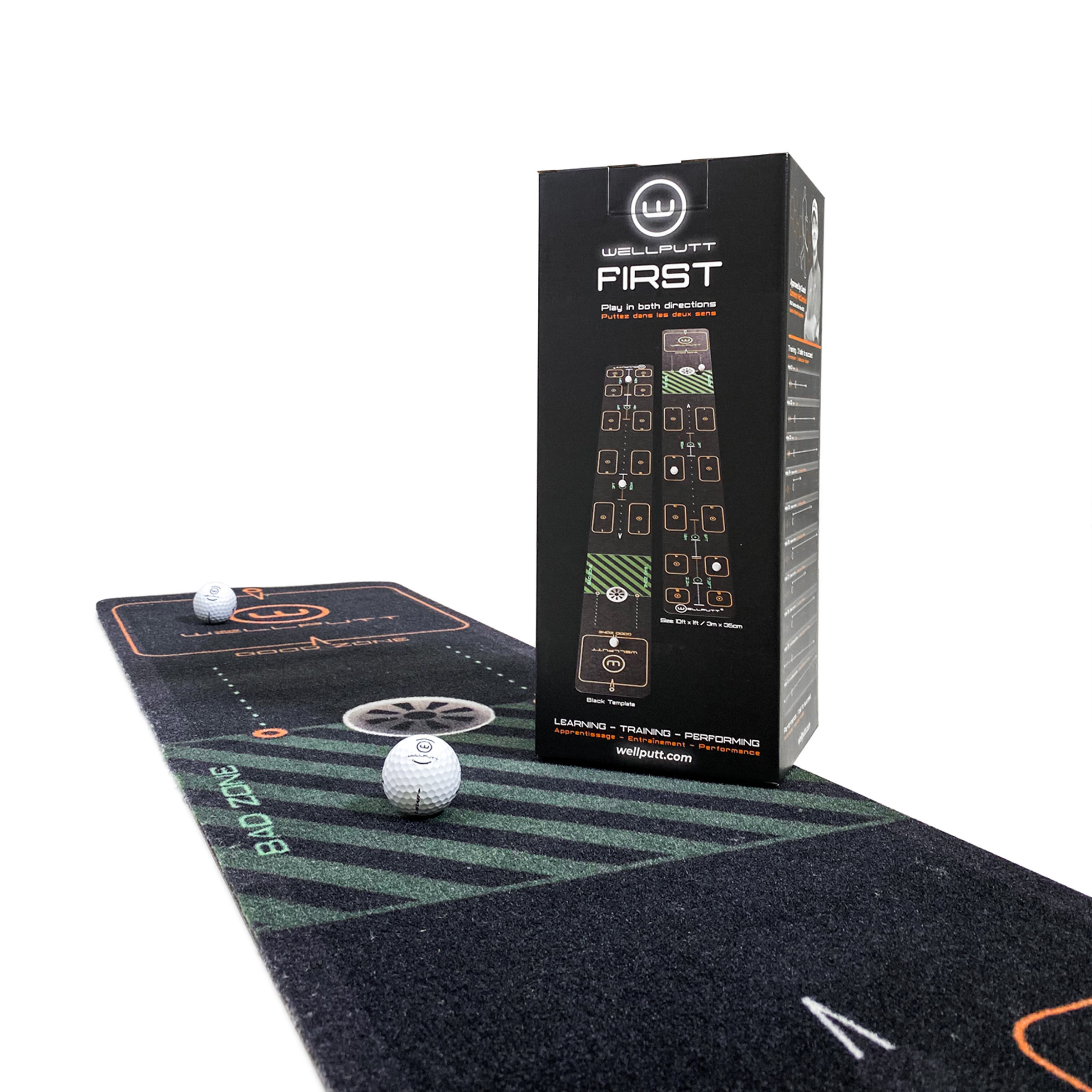Putting training mat golf indoor - 3m First | Wellputt