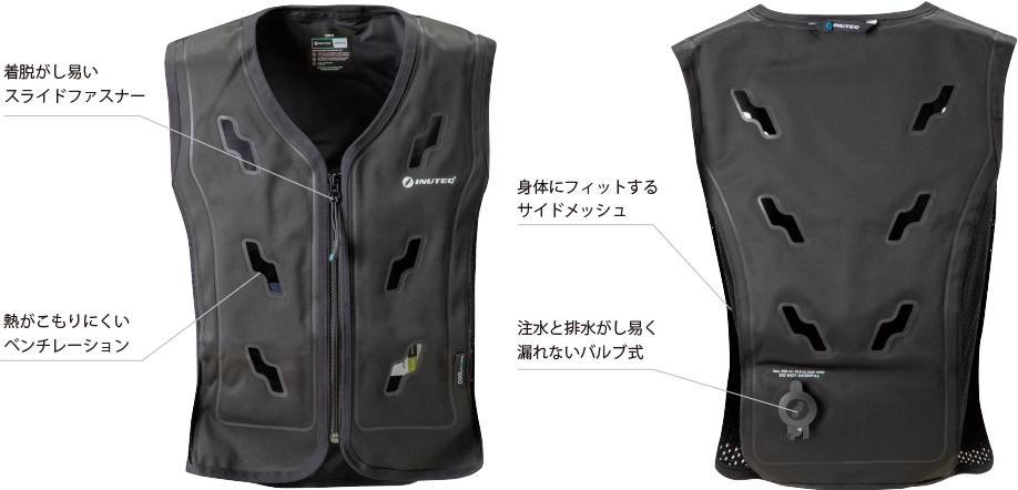 INUTEQ BodyCool Smart-X 注水式冷却ベスト | ウエストン株式会社