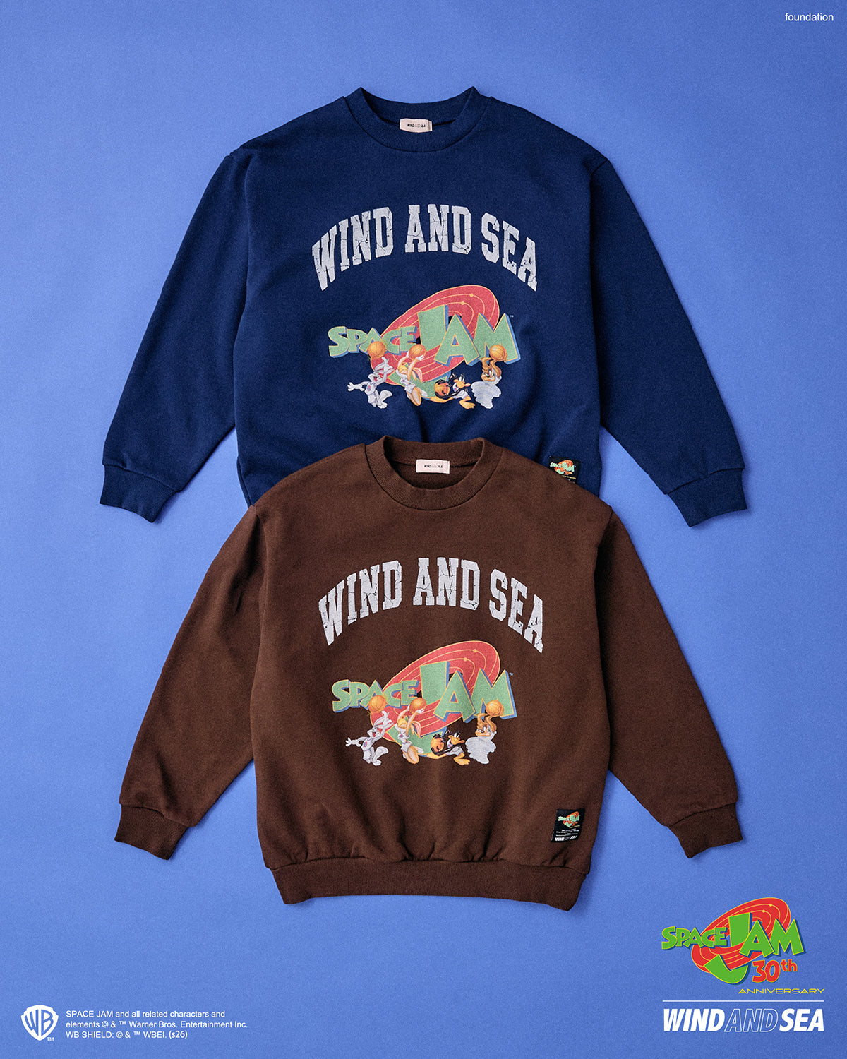 SPACE JAM x WDS CREW NECK SWEATSHIRT – WIND AND SEA