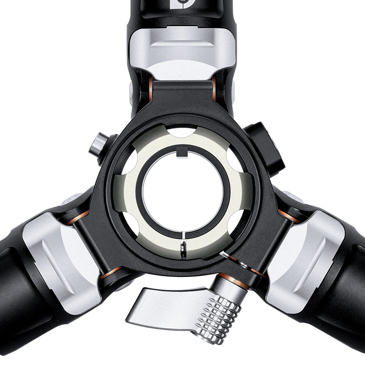 LV-323C+BV-10 レバーロック式レベリングセンターポール三脚ビデオ雲台