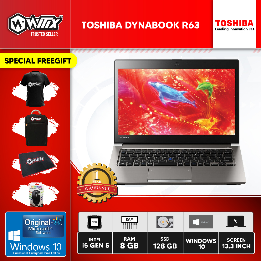 TOSHIBA DYNABOOK R63 - Wifix Laptop