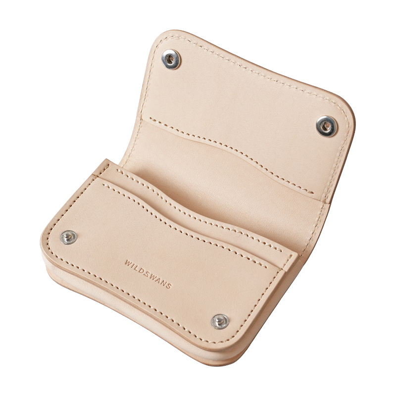 ホック付き名刺入れ《ジェネラル2》サドルプルアップ｜WILDSWANS