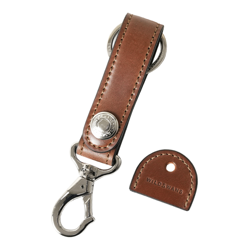 キーホルダー《ブランチ2》シェルコードバン｜WILDSWANS(ワイルド