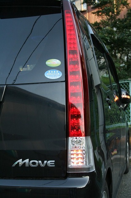 シャーク LEDテール (ウィンカーLED) L175系 ムーヴカスタム アカシロ -