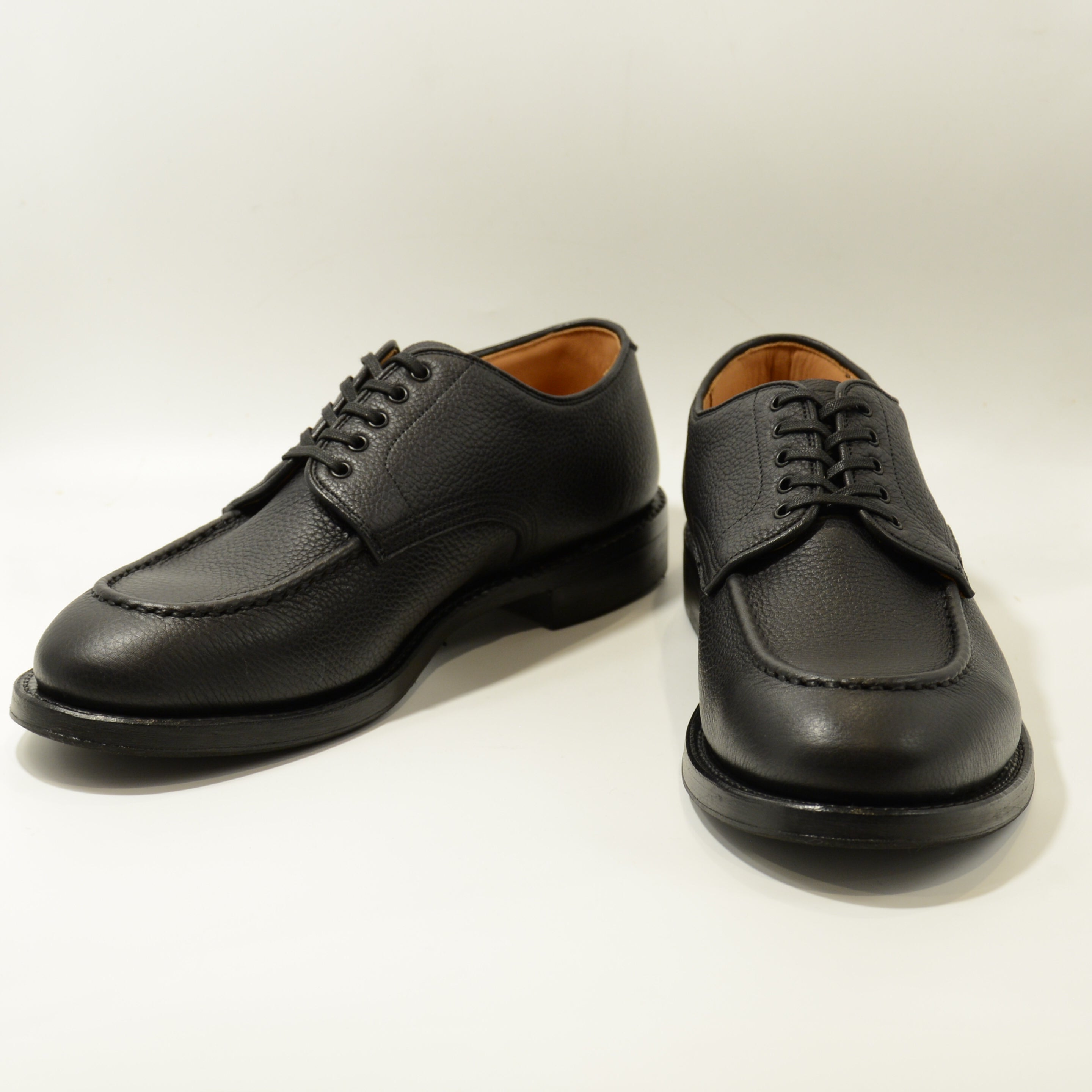 15078WE HEAVY STITCHING MOC TOE EMBOSS BLACK – WHEELROBE