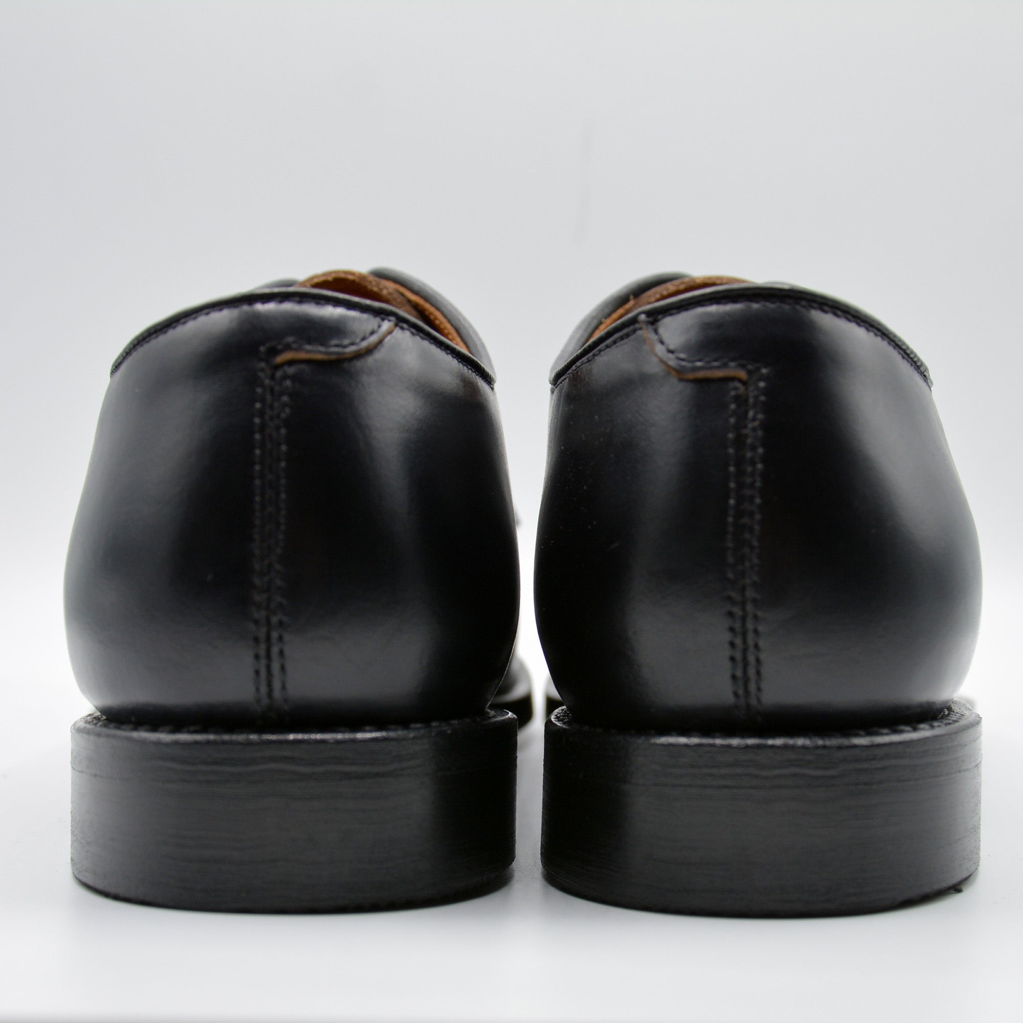 15078 HEAVY STITCHING MOC TOE BLACK – WHEELROBE