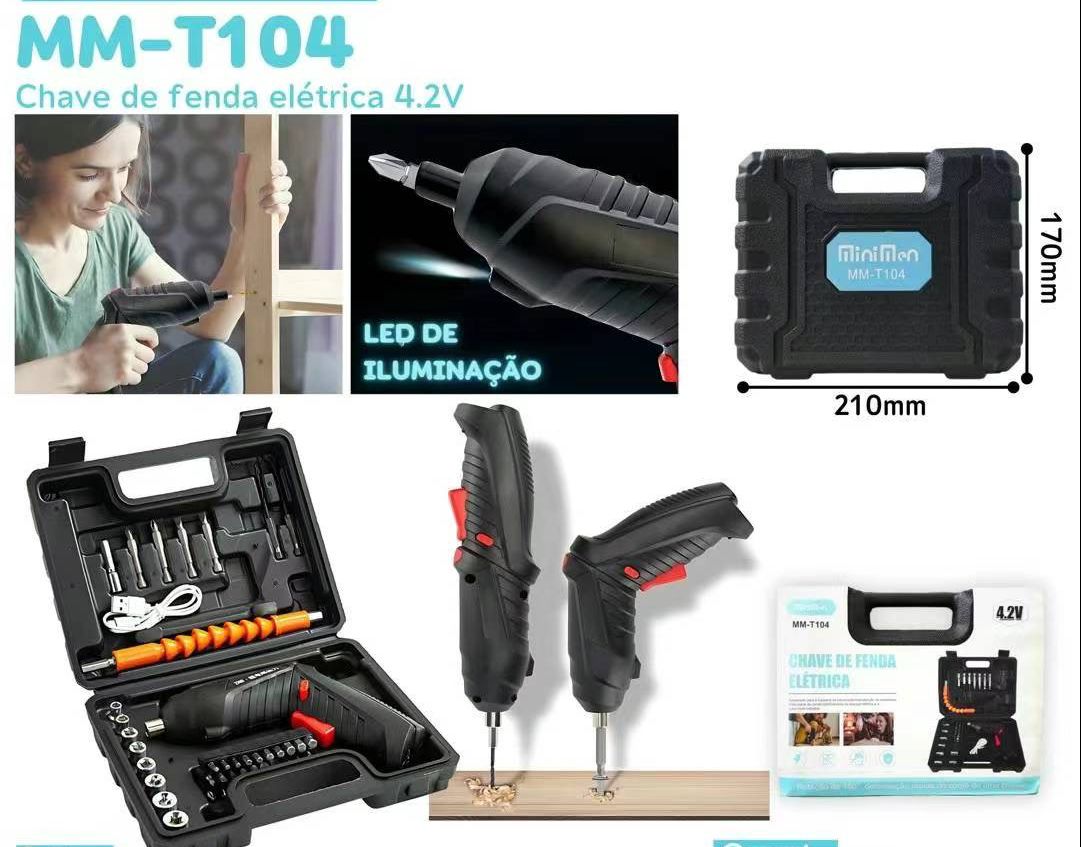 Chave De Fenda Eletrica MM-T104 – WZH Eletronico