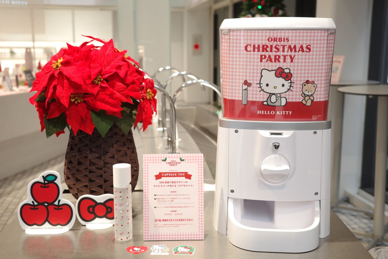 ハローキティ×『SKINCARE LOUNGE BY ORBIS』クリスマスイベントを開催