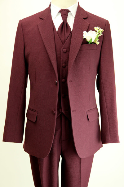 セレモニースーツ 4点セット ブルー ダークブルー ワインレッド スーツ