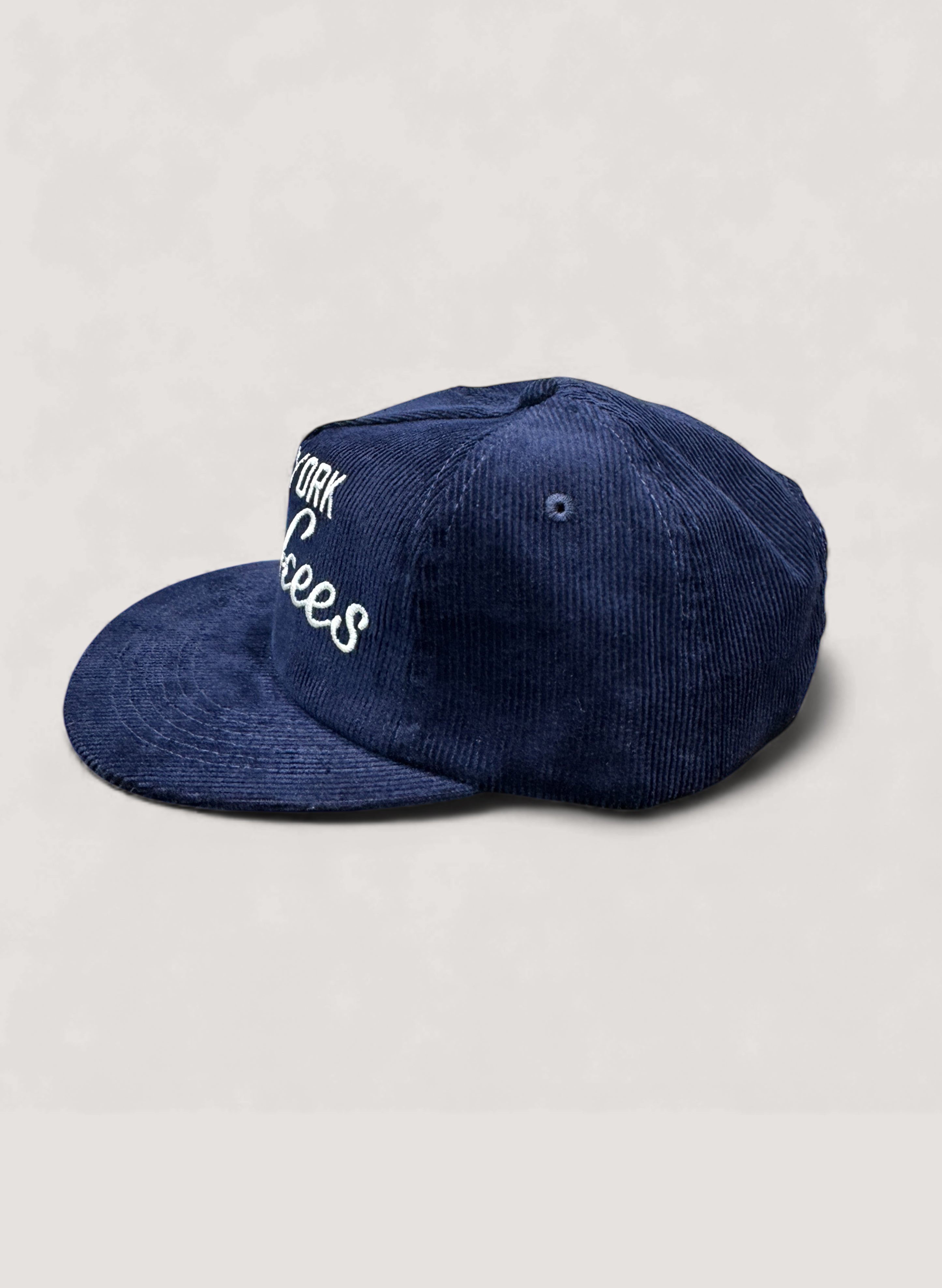 Uncle Jay's Vintage NY YANKEES CORDUROY CAP NAVY/WHITE (UNCLE-004