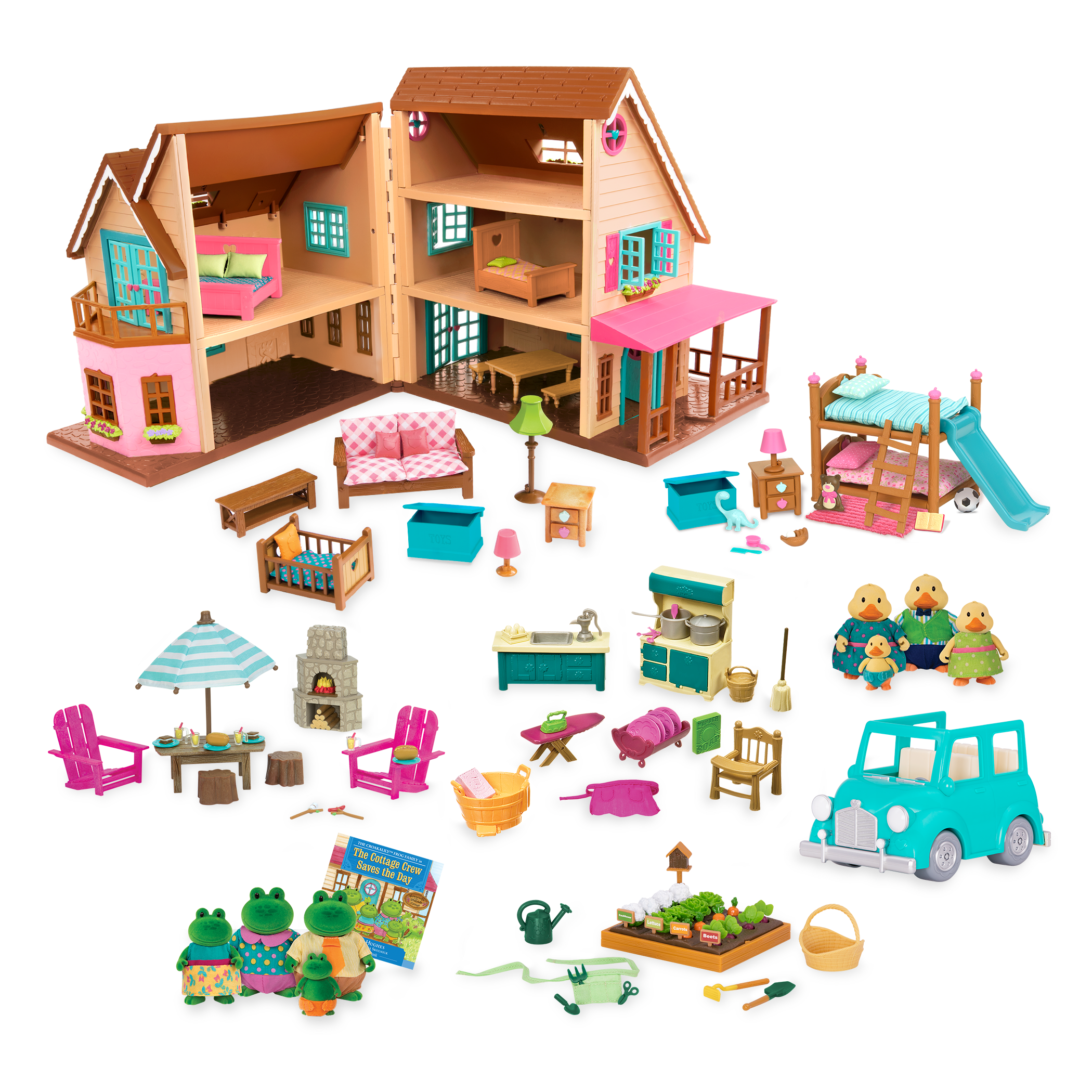 Honeysuckle Hillside Cottage |Toy Housee | Li'l Woodzeez