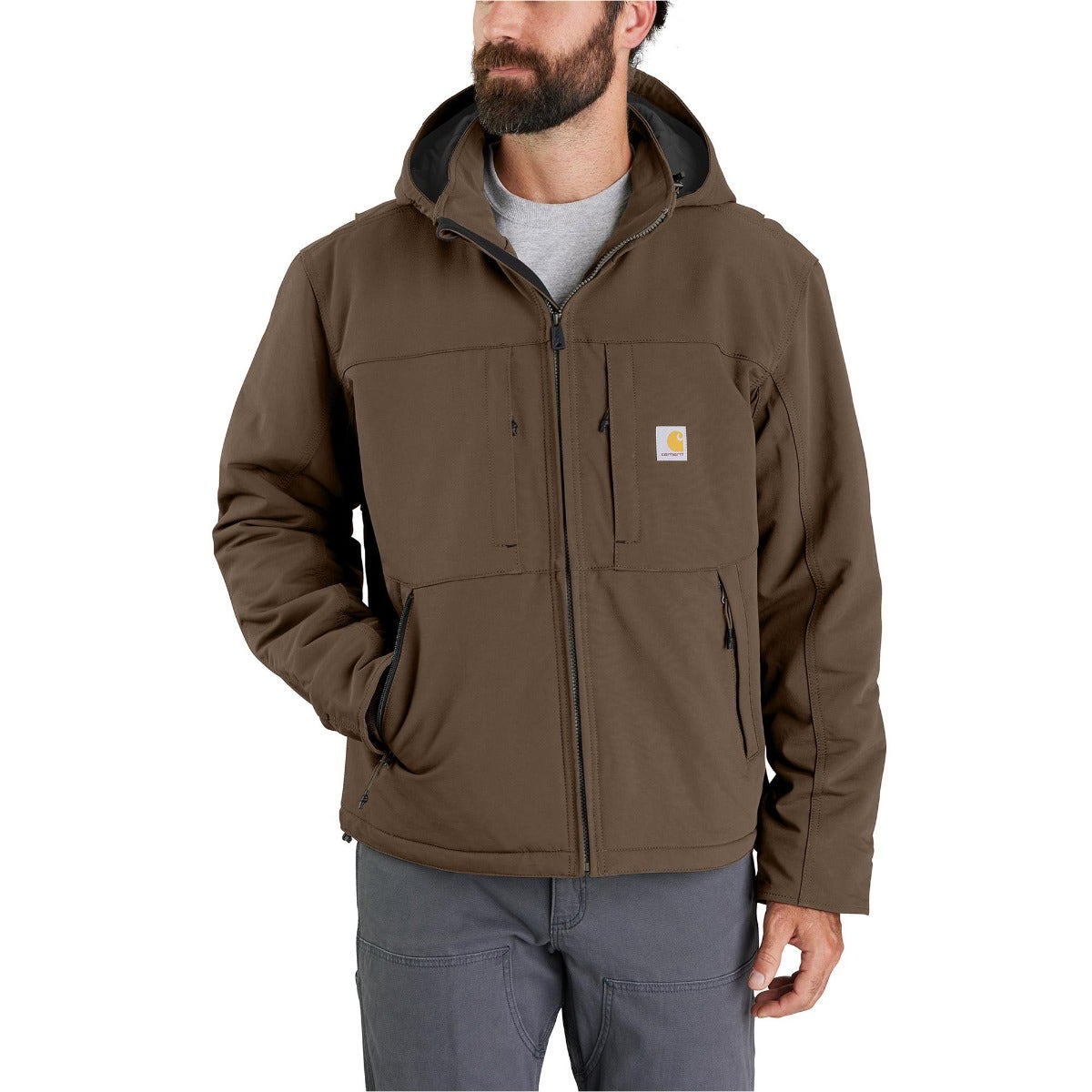 Carhartt Jackets: Men's 106006 205 Coffee Super Dux Relaxed Fit