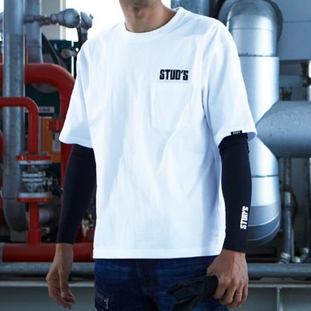 桑和 [STUD'S] S1553-1 半袖ポケTシャツ(ポケット付き)
