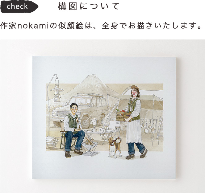 似顔絵作家：nokami|似顔絵ウェルカムボードのWORLD1（ワールドワン）