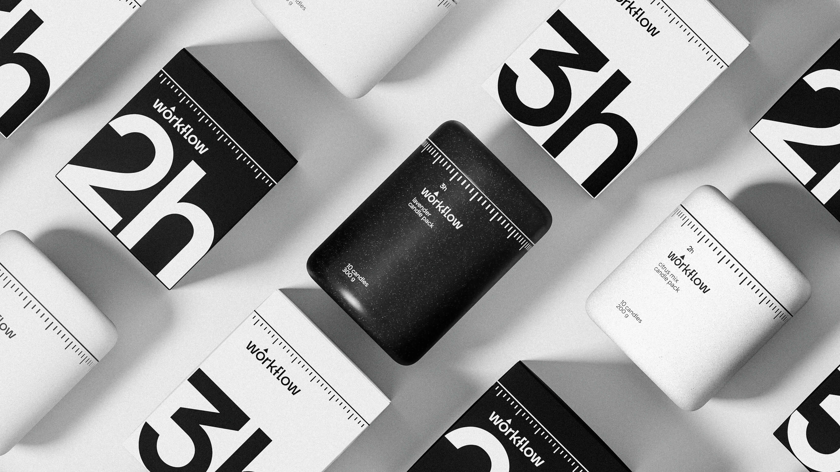 Workflow Anti-Procrastination Candles Packaging Design Student