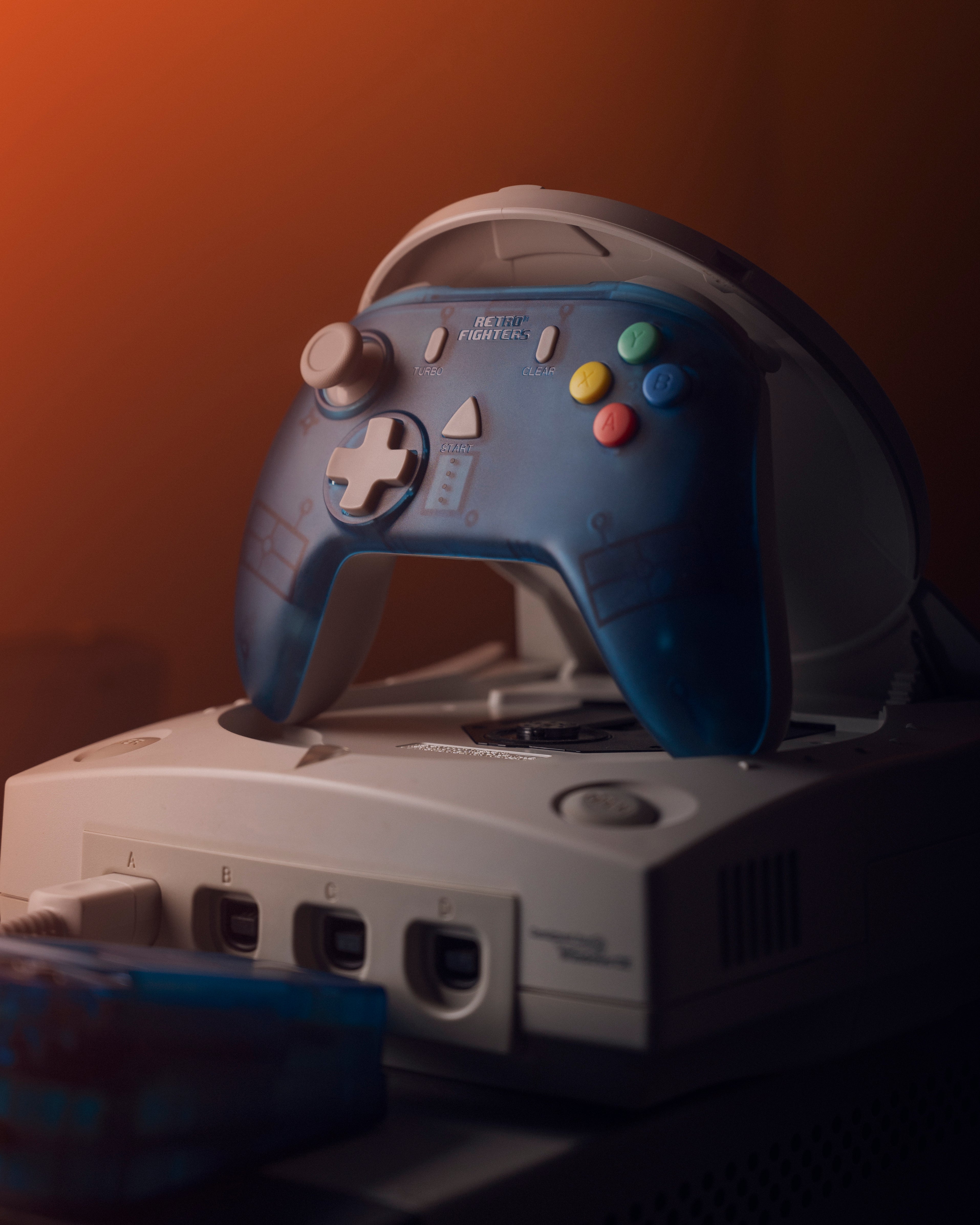 RETRO FIGHTERS StrikerDC ワイヤレスコントローラー Blue｜ドリーム