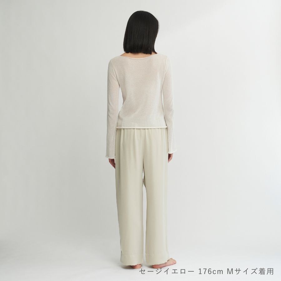 ハウント(着用1回)ヴィンテージサテンワイドパンツ ハウント(着用1回