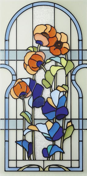 ステンドグラス風装飾ガラス(ブリリアントモーメント) K30｜オーダー