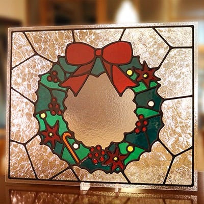 ステンドグラス風装飾ガラス(シーズンステンド) SE002｜オーダーガラス