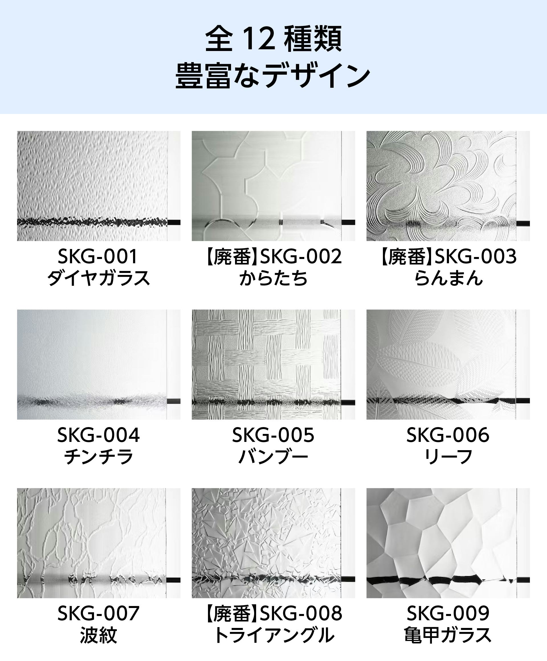 昭和ガラス(昭和型板ガラス)のサイズオーダー販売｜オーダーガラス板.com