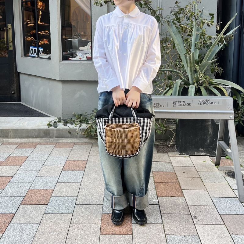 22SS極美品✨タオコムデギャルソン ボウタイフリルブラウス ドット M