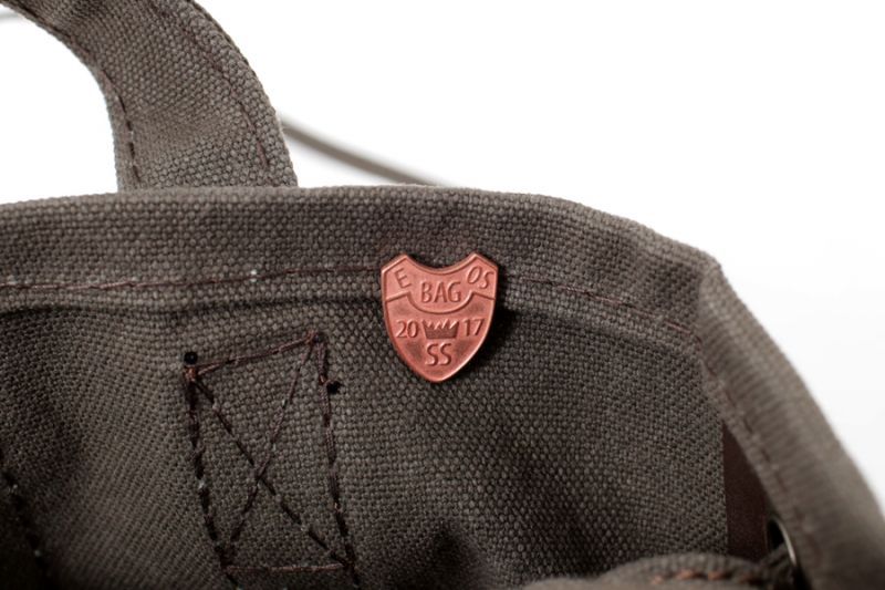 ebagos エバゴス キャンバス・かご袋ショルダー