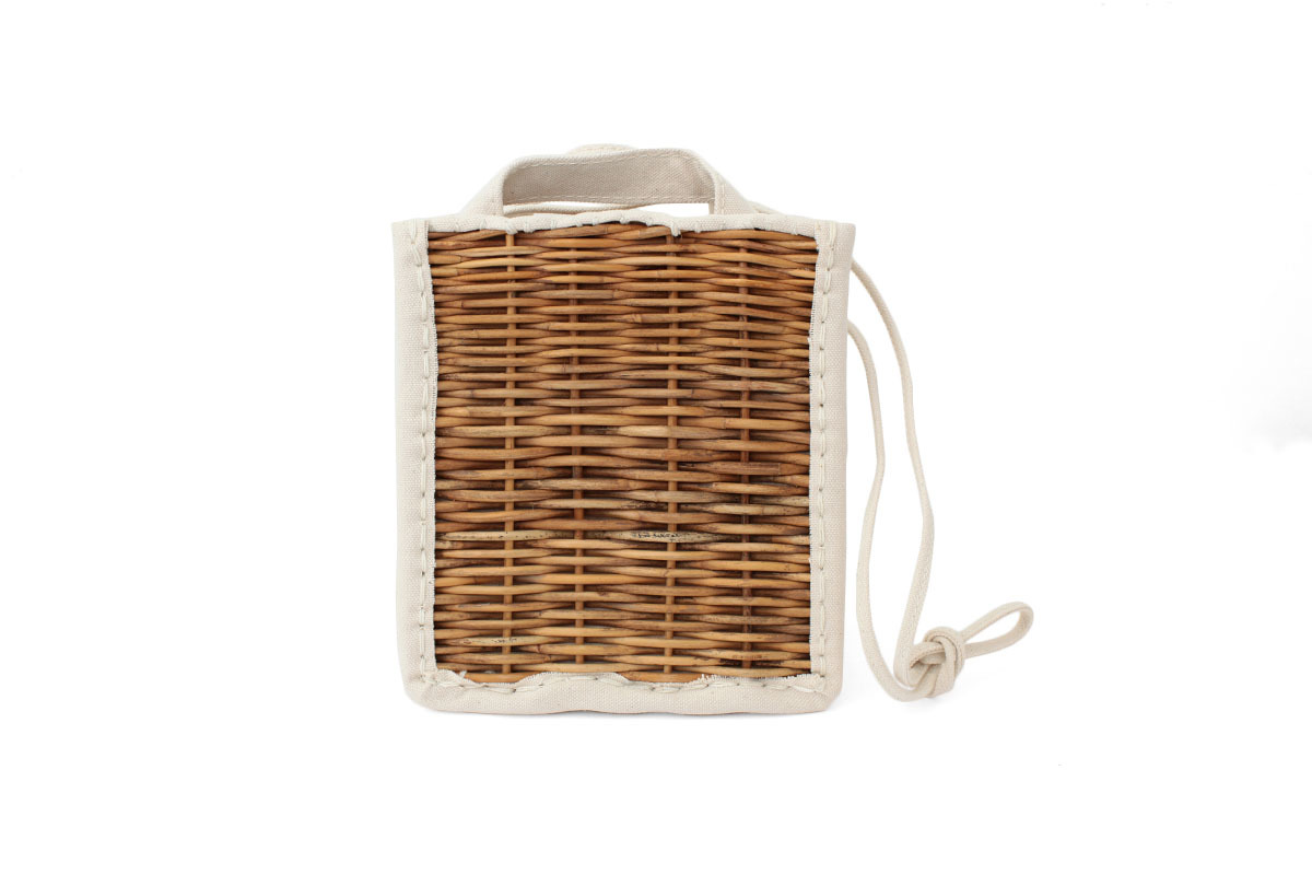 ebagos エバゴス キャンバス・カゴ袋ショルダー