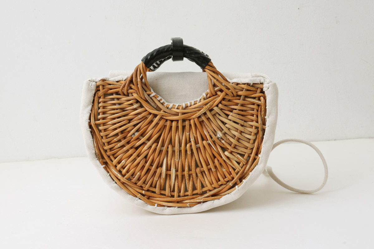 ebagos エバゴス キャンバス・扇トートミニ