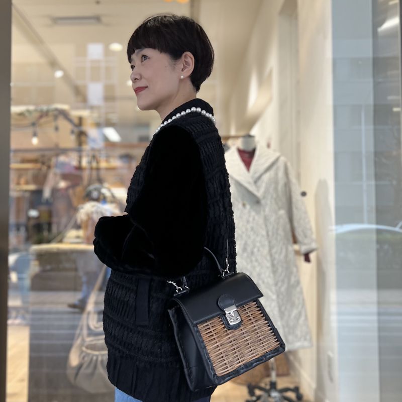 ebagos エバゴス カーフ・ハンドバッグ S