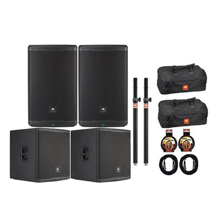 JBL EON715/EON718 Powered Full Range/Subwoofer Pair Pack