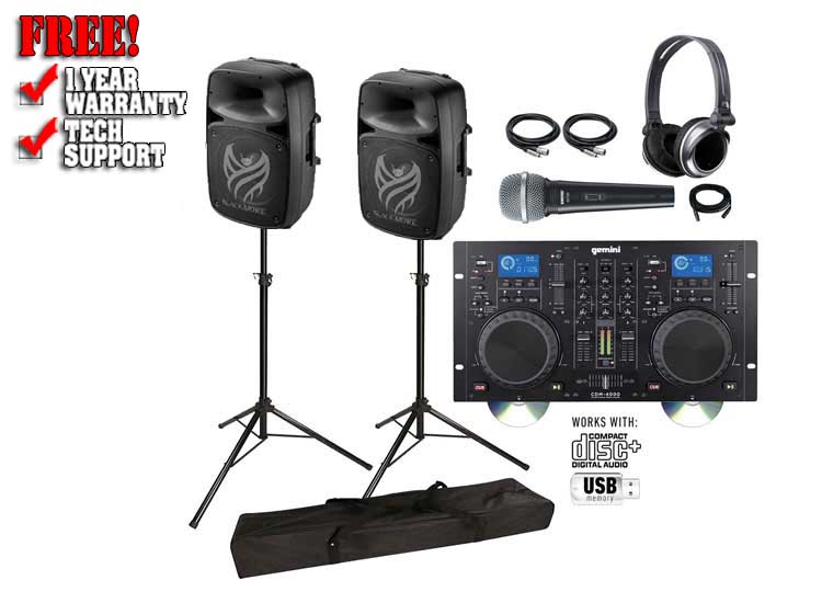 Gemini CDM-4000 CD/MP3/USB Media Player, Blackmore BJS154BT