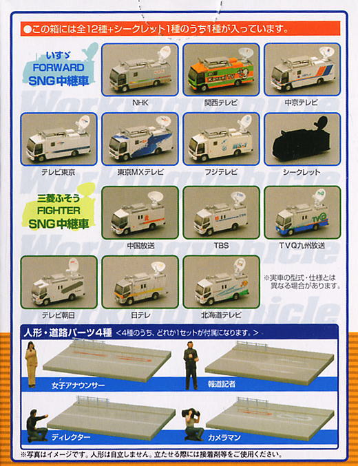 ワーキングビークル Vol.7 ～テレビ中継車～ (全12種+シークレット