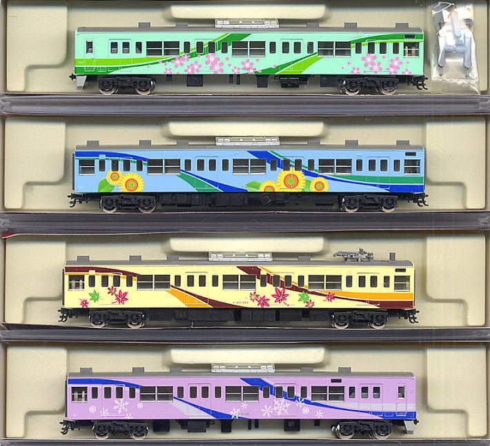 201系 四季彩タイプ (4両セット) ☆ラウンドハウス (鉄道模型